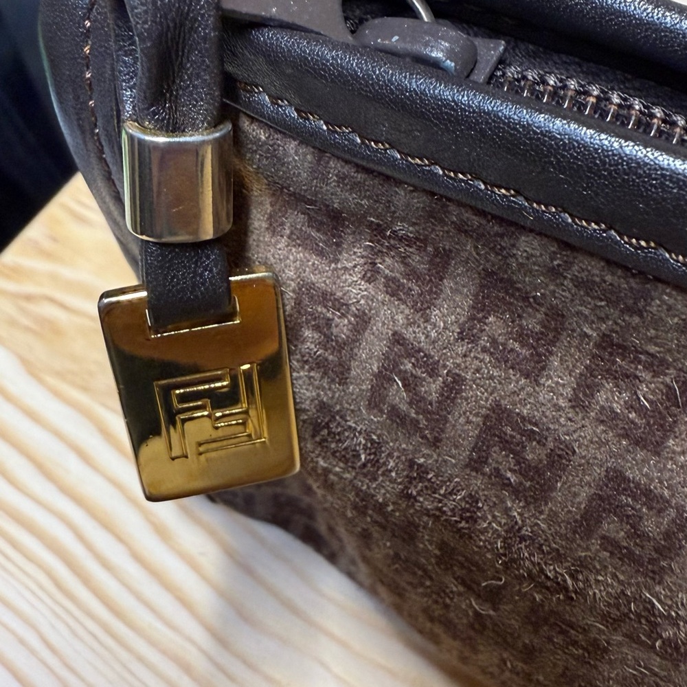 FENDI Zucca Suede Pouch - Picture 2 of 12